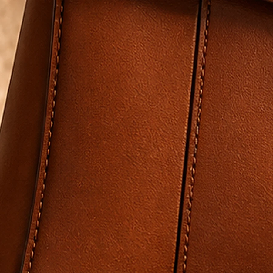 Close-up: Two-Needle Saddle Stitch